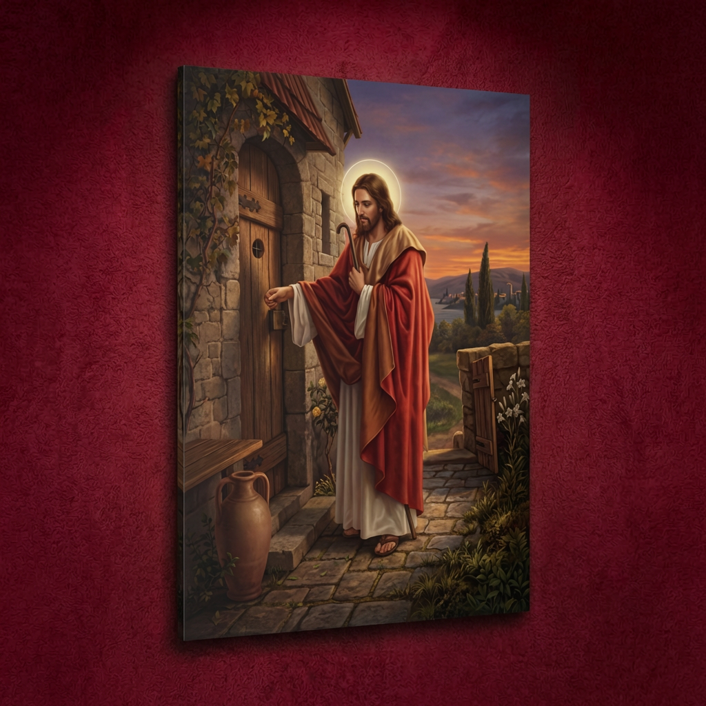 የመድኃኔዓለም ሥዕለ አድኅኖ (የልብን በር ሲያንኳኳ) - Christ at the Door of the Heart Icon