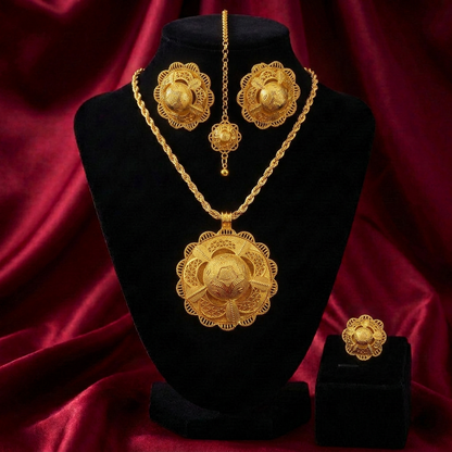 The Adey Blossom of Antiquity Suite. የሀበሻ ባህላዊ ጌጣጌጥ።