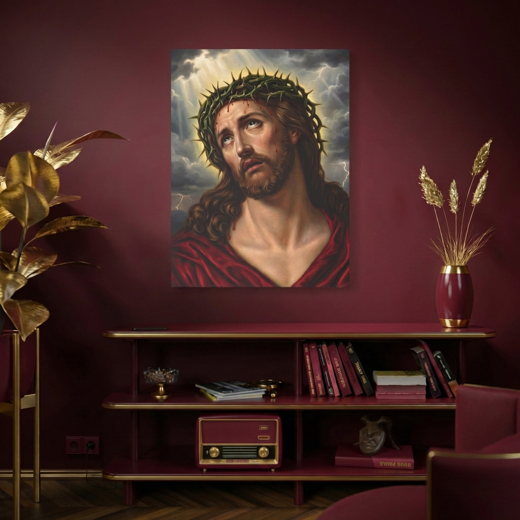 የጌታችን የመድኃኔዓለም ሥዕለ አድኅኖ በእሾህ አክሊል - Jesus Christ Crown of Thorns Icon