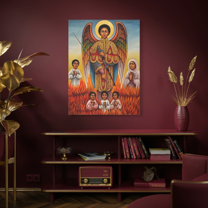 የሊቀ መላእክት የቅዱስ ገብርኤል ሥዕለ አድኅኖ - Archangel Saint Gabriel Premium Icon