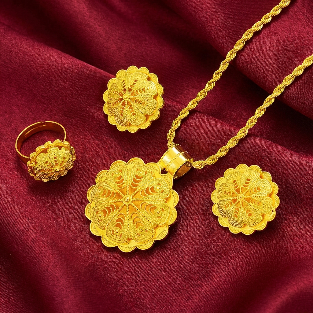 The Crown of Sheba Filigree Ensemble