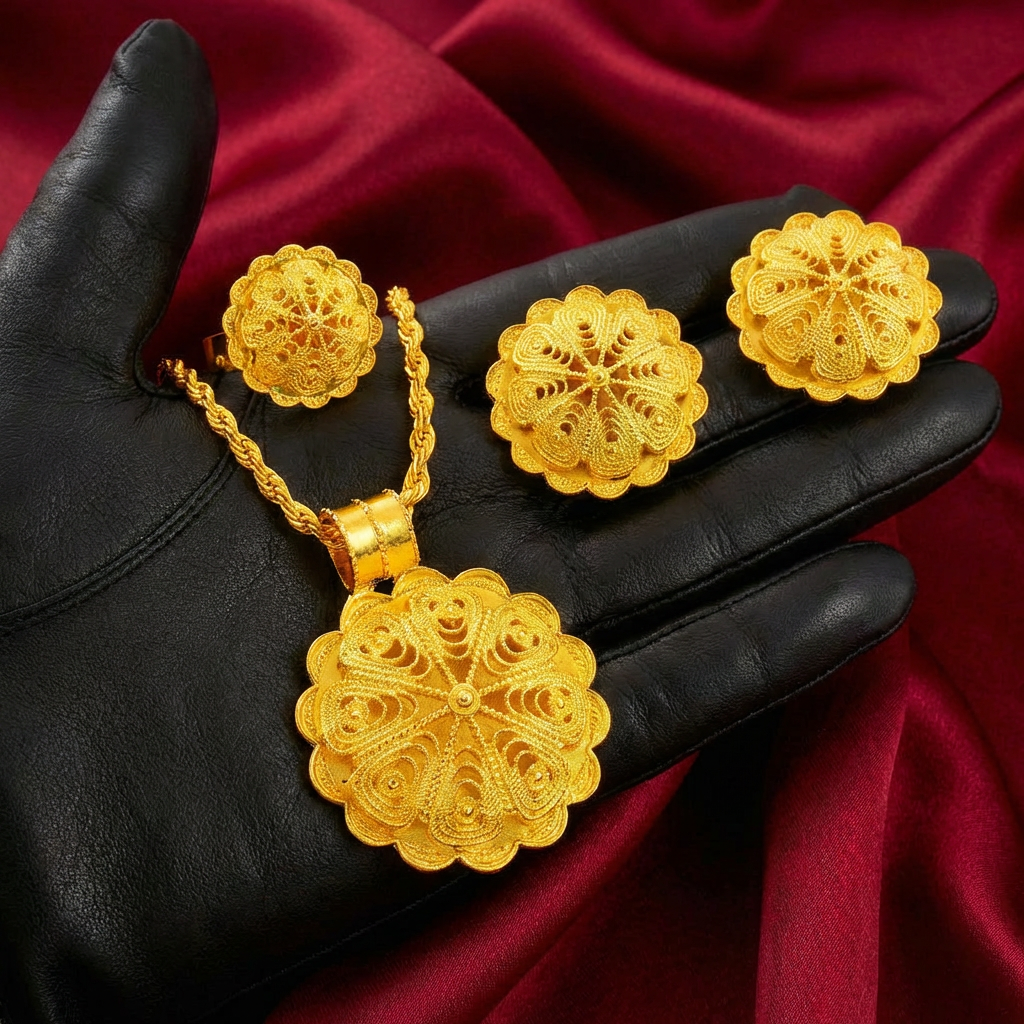 The Crown of Sheba Filigree Ensemble