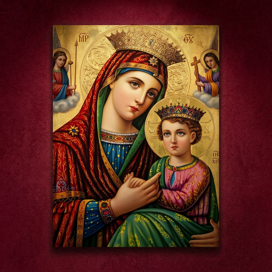 የቅድስት ድንግል ማርያም ከልጇ ጋር ሥዕለ አድኅኖ - Virgin Mary & Child Jesus Icon